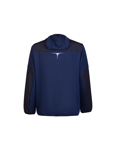 felpa blu zip intera Stellar cotone poliestere Tg.M